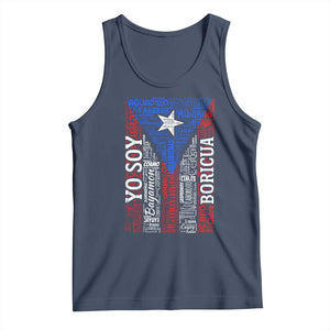 Puerto Rican Flag Puerto Rico Towns And Cities Tank Top TS11 Navy Print Your Wear