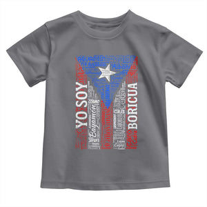 Puerto Rican Flag Puerto Rico Towns And Cities Toddler T Shirt TS11 Charcoal Print Your Wear
