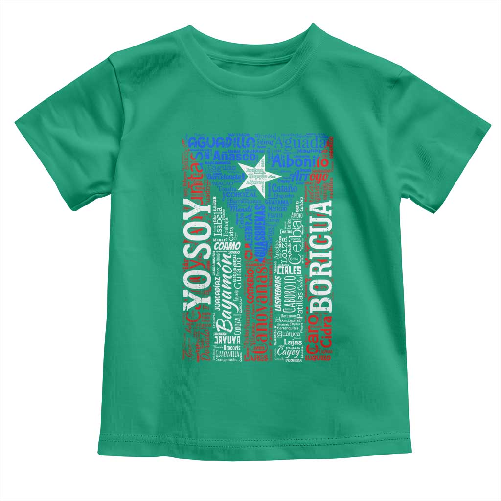 Puerto Rican Flag Puerto Rico Towns And Cities Toddler T Shirt TS11 Irish Green Print Your Wear