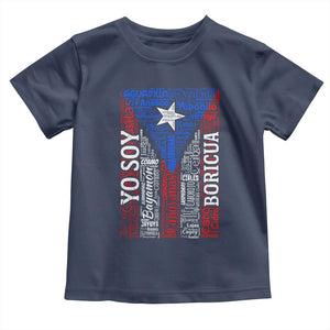 Puerto Rican Flag Puerto Rico Towns And Cities Toddler T Shirt TS11 Navy Print Your Wear
