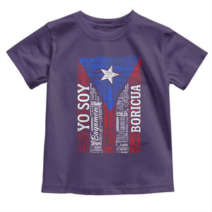Puerto Rican Flag Puerto Rico Towns And Cities Toddler T Shirt TS11 Purple Print Your Wear