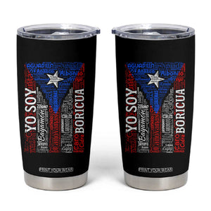 Puerto Rican Flag Puerto Rico Towns And Cities Tumbler Cup TS11 Black Print Your Wear