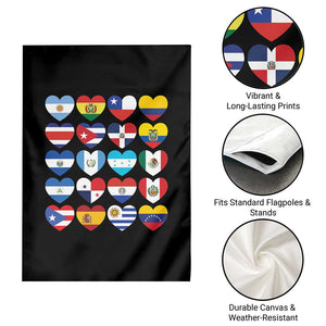 Hispanic Heritage Month Latin American Countries Heart Garden Flag TS11 Print Your Wear