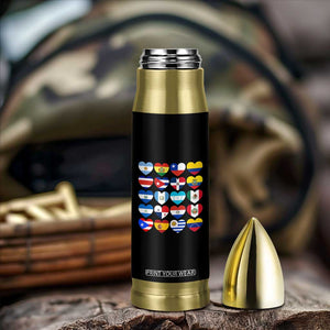 Hispanic Heritage Month Latin American Countries Heart Bullet Tumbler TS11 Print Your Wear