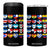 Hispanic Heritage Month Latin American Countries Heart 4 in 1 Can Cooler Tumbler TS11 One Size: 16 oz Black Print Your Wear