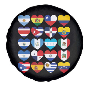 Hispanic Heritage Month Latin American Countries Heart Spare Tire Cover TS11 Print Your Wear
