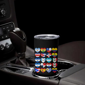 Hispanic Heritage Month Latin American Countries Heart Tumbler Cup TS11 Print Your Wear