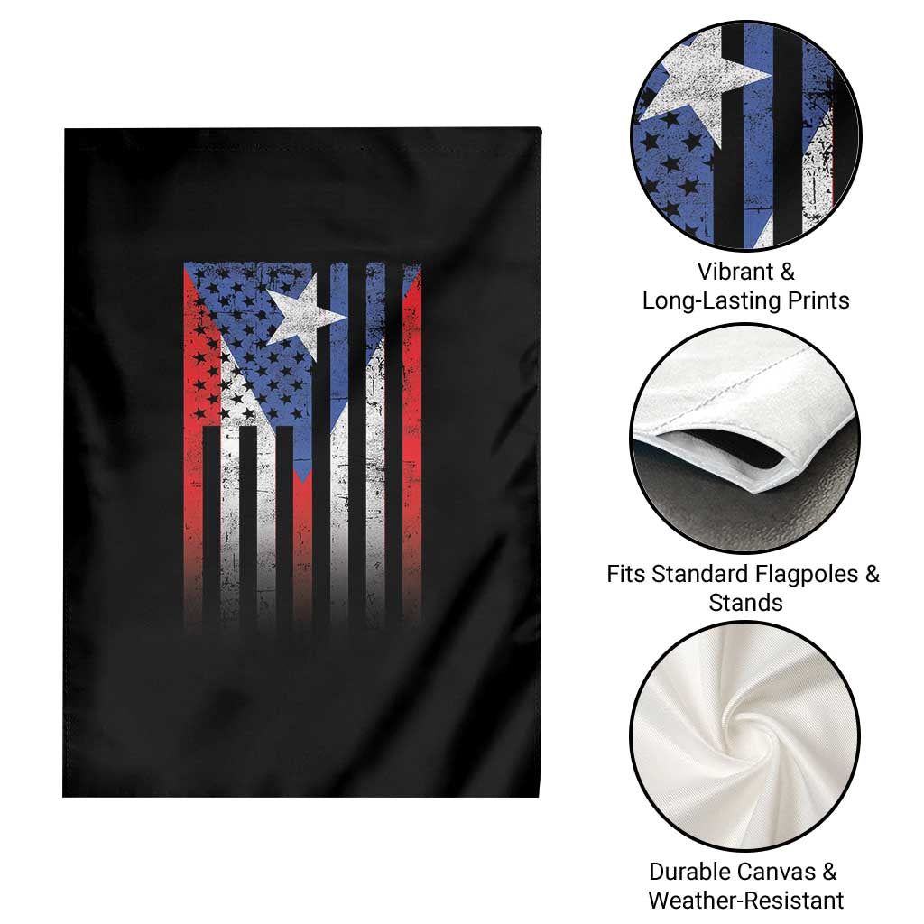 Puerto Rican American Garden Flag Half Rican American Puerto Rico Pride TS11 Print Your Wear