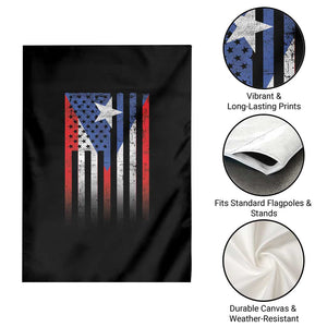 Puerto Rican American Garden Flag Half Rican American Puerto Rico Pride TS11 Print Your Wear