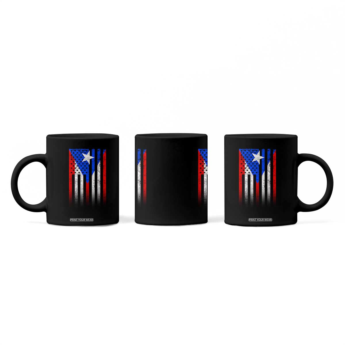 Puerto Rican American Coffee Mug Half Rican American Puerto Rico Pride TS11 Print Your Wear
