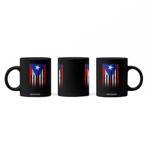 Puerto Rican American Coffee Mug Half Rican American Puerto Rico Pride TS11 Print Your Wear
