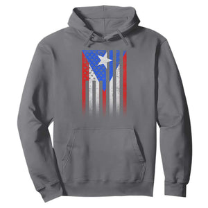 Puerto Rican American Hoodie Half Rican American Puerto Rico Pride TS11 Charcoal Print Your Wear