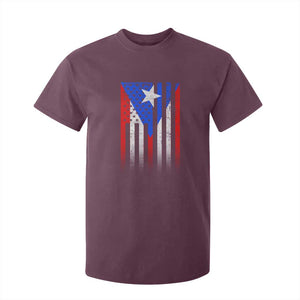 Puerto Rican American T Shirt For Kid Half Rican American Puerto Rico Pride TS11 Maroon Print Your Wear
