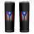 Puerto Rican American Skinny Tumbler Half Rican American Puerto Rico Pride TS11 Black Print Your Wear