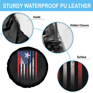 Puerto Rican American Spare Tire Cover Half Rican American Puerto Rico Pride TS11 Print Your Wear