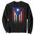 Puerto Rican American Sweatshirt Half Rican American Puerto Rico Pride TS11 Black Print Your Wear