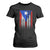Puerto Rican American T Shirt For Women Half Rican American Puerto Rico Pride - Print Your Wear