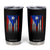 Puerto Rican American Tumbler Cup Half Rican American Puerto Rico Pride TS11 Black Print Your Wear
