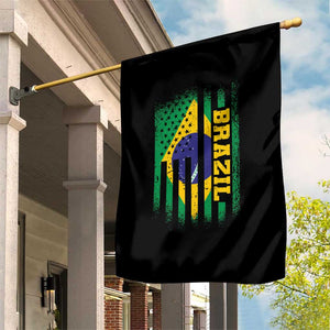 Brazilian Americans Brazilian Pride Latin Vintage USA Brazil Flag Garden Flag TS11 Print Your Wear
