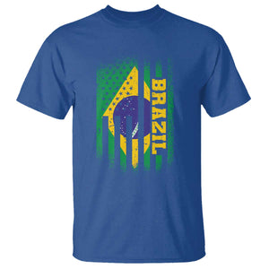 Brazilian Americans Brazilian Pride Latin Vintage USA Brazil Flag T Shirt TS11 Royal Blue Print Your Wear