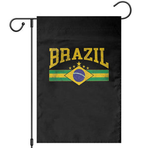 Brazilian Pride Vintage Brasil Brazil Flag Latin America Garden Flag TS11 Black Print Your Wear