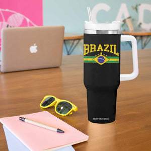 Brazilian Pride Vintage Brasil Brazil Flag Latin America Tumbler With Handle TS11 Print Your Wear