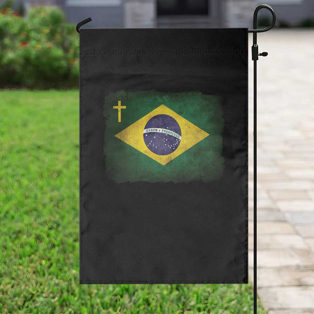 Brazilian Pride Christian Cross Latin America Brazil Flag Garden Flag TS11 Print Your Wear