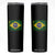 Brazilian Pride Christian Cross Latin America Brazil Flag Skinny Tumbler TS11 Black Print Your Wear