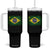 Brazilian Pride Christian Cross Latin America Brazil Flag Tumbler With Handle TS11 One Size: 40 oz Black Print Your Wear