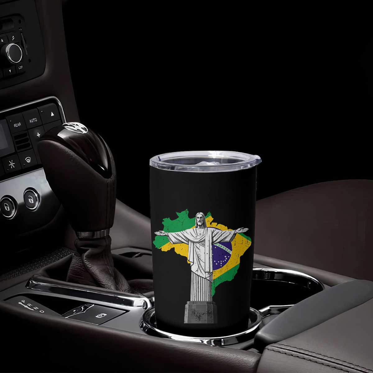 Brazilian Pride Christ the Redeemer Statue Latin America Brazil Map Tumbler Cup TS11 Print Your Wear