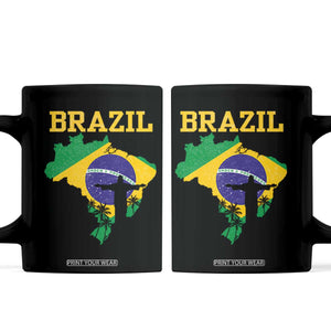 Brazilian Pride Christ the Redeemer Statue Latin America Coffee Mug TS11 Black Print Your Wear