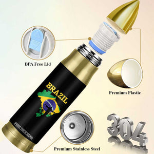 Brazilian Pride Christ the Redeemer Statue Latin America Bullet Tumbler TS11 Print Your Wear