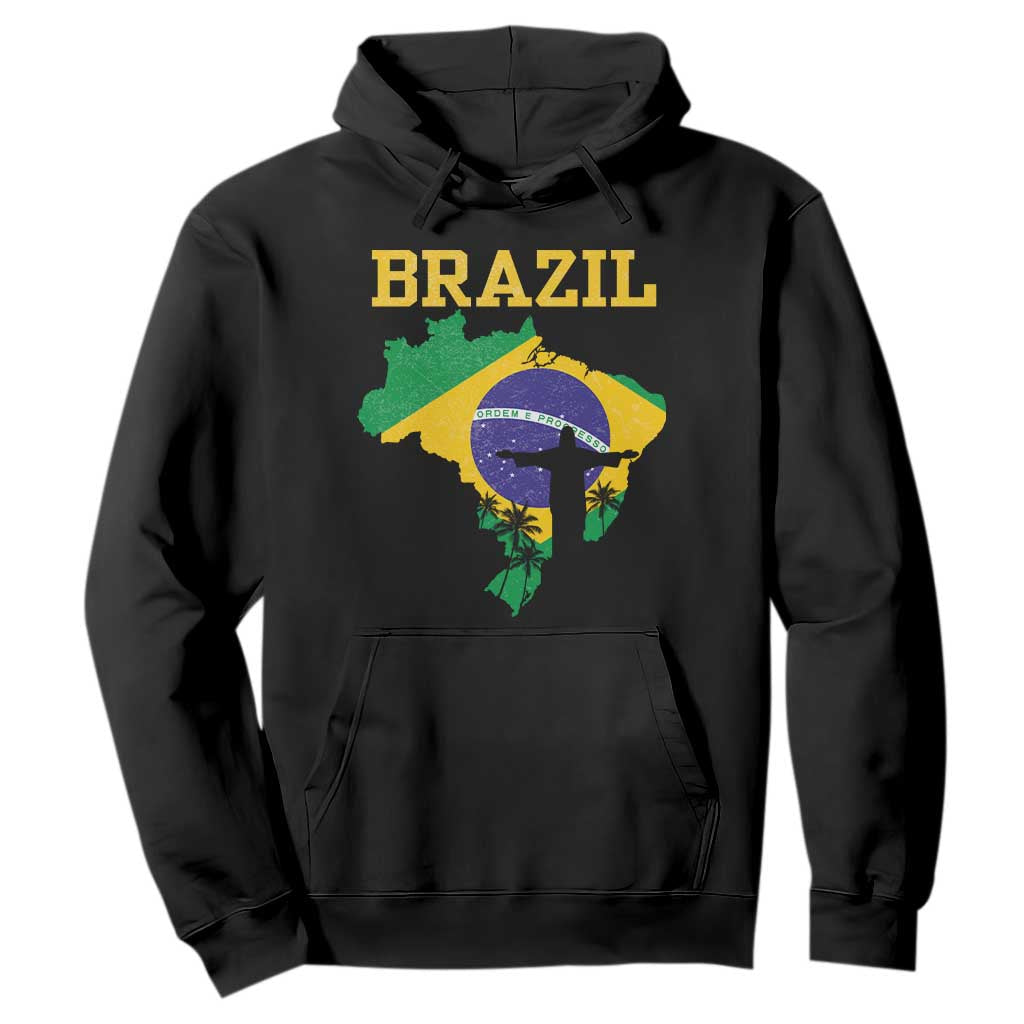 Brazilian Pride Christ the Redeemer Statue Latin America Hoodie TS11 Black Print Your Wear