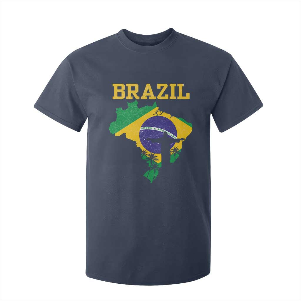 Brazilian Pride Christ the Redeemer Statue Latin America T Shirt For Kid TS11 Navy Print Your Wear