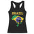 Brazilian Pride Christ the Redeemer Statue Latin America Racerback Tank Top - Print Your Wear