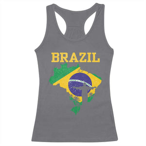 Brazilian Pride Christ the Redeemer Statue Latin America Racerback Tank Top TS11 Charcoal Print Your Wear