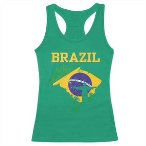 Brazilian Pride Christ the Redeemer Statue Latin America Racerback Tank Top TS11 Irish Green Print Your Wear