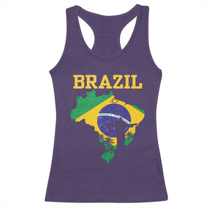 Brazilian Pride Christ the Redeemer Statue Latin America Racerback Tank Top TS11 Purple Print Your Wear