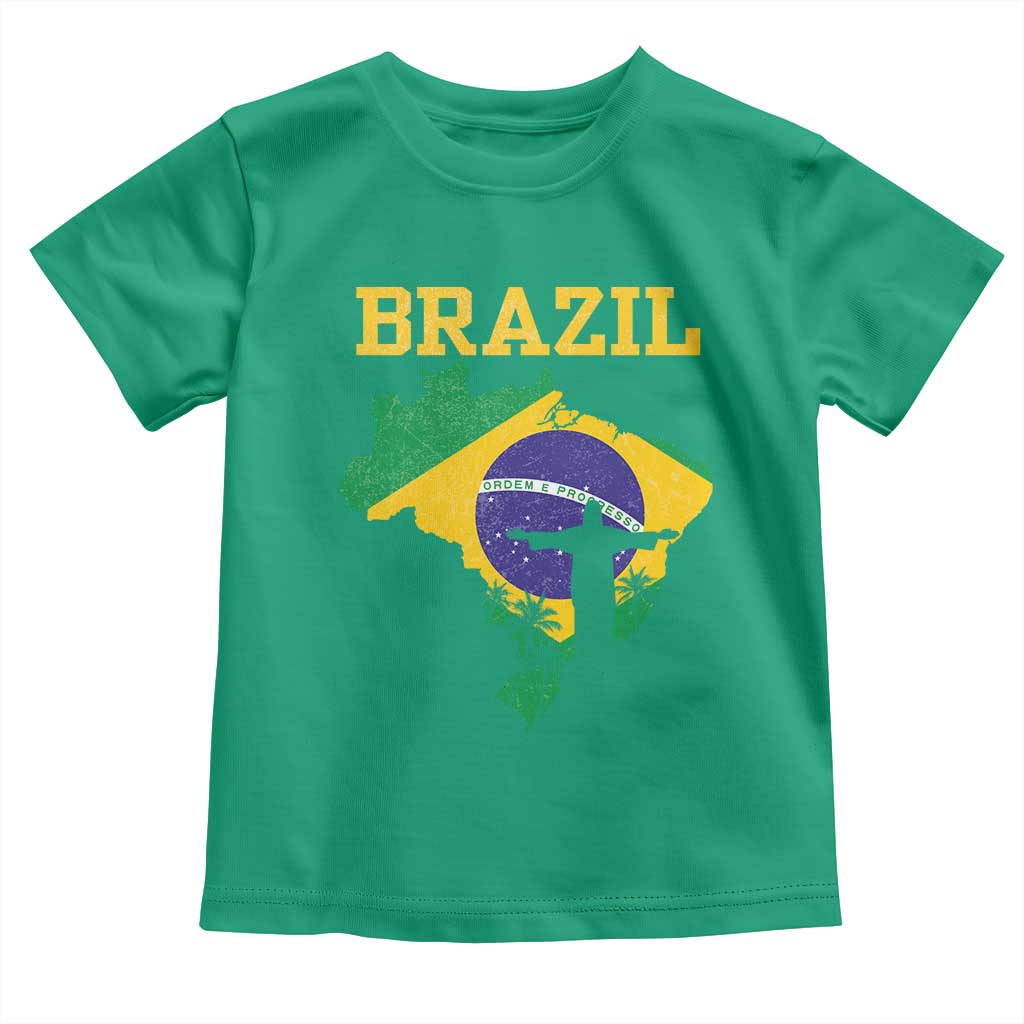 Brazilian Pride Christ the Redeemer Statue Latin America Toddler T Shirt TS11 Irish Green Print Your Wear