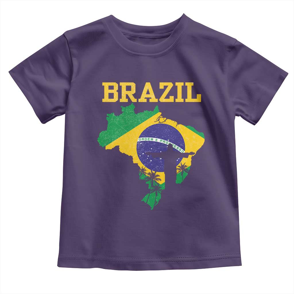 Brazilian Pride Christ the Redeemer Statue Latin America Toddler T Shirt TS11 Purple Print Your Wear