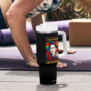 Frida Kahlo Tumbler With Handle They Whispered To Her You Cant Withstand The Storm TS11 Print Your Wear