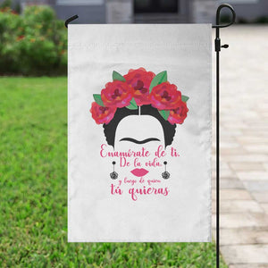 Frida Kahlo Quotes Garden Flag Enamorate De Ti De La Vida Mexican Artist TS11 Print Your Wear