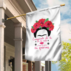 Frida Kahlo Quotes Garden Flag Enamorate De Ti De La Vida Mexican Artist TS11 Print Your Wear
