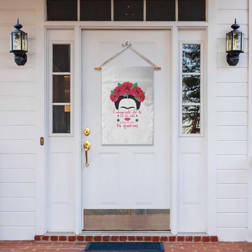 Frida Kahlo Quotes Garden Flag Enamorate De Ti De La Vida Mexican Artist TS11 Print Your Wear