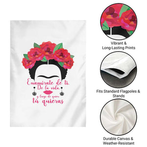 Frida Kahlo Quotes Garden Flag Enamorate De Ti De La Vida Mexican Artist TS11 Print Your Wear