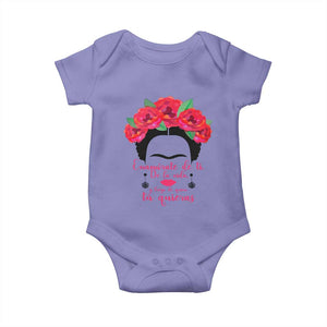 Frida Kahlo Quotes Baby Onesie Enamorate De Ti De La Vida Mexican Artist TS11 Violet Print Your Wear