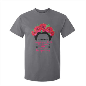 Frida Kahlo Quotes T Shirt For Kid Enamorate De Ti De La Vida Mexican Artist TS11 Charcoal Print Your Wear