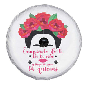 Frida Kahlo Quotes Spare Tire Cover Enamorate De Ti De La Vida Mexican Artist TS11 Print Your Wear