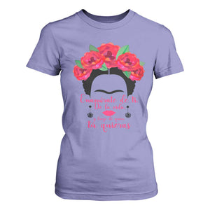 Frida Kahlo Quotes T Shirt For Women Enamorate De Ti De La Vida Mexican Artist TS11 Violet Print Your Wear