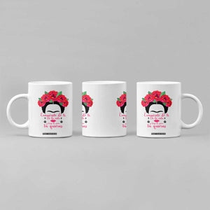 Frida Kahlo Quotes Coffee Mug Enamorate De Ti De La Vida Mexican Artist TS11 Print Your Wear